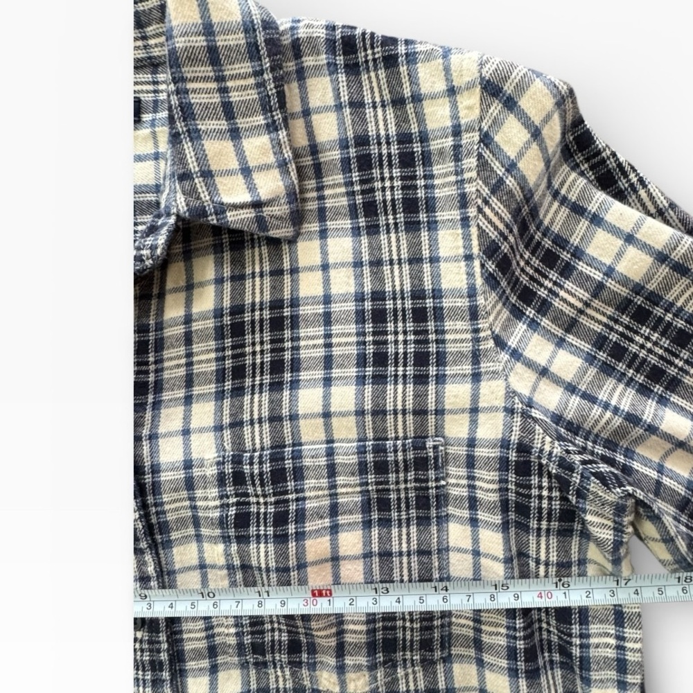 Madewell Women’s Blue and White Plaid Button-Up Shirt Size Small - Picture 7 of 7